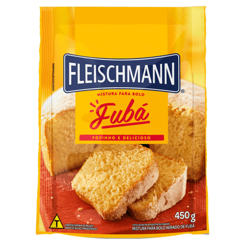 Mistura para Bolo Fleischmann Fubá 450 g