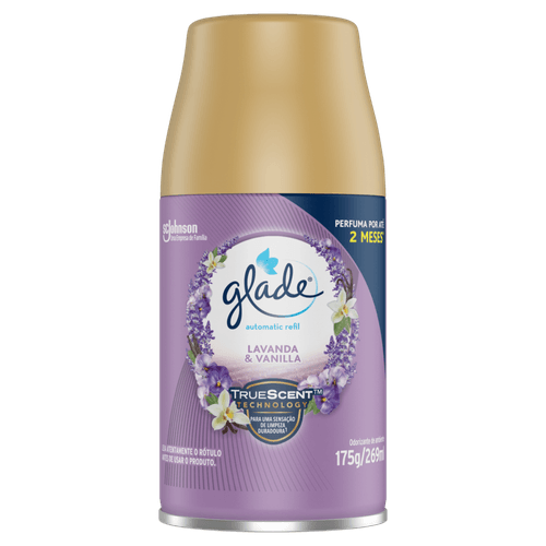 Odorizador De Ambiente Lavanda &amp; Vanilla Glade Automatic Frasco 269ml Refil