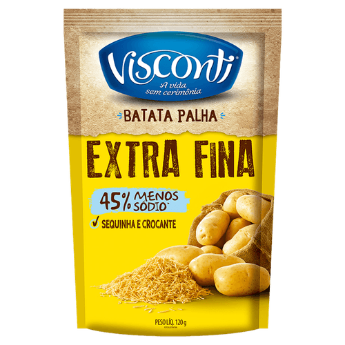 Batata Palha Visconti Extra Fina Pacote 120 g