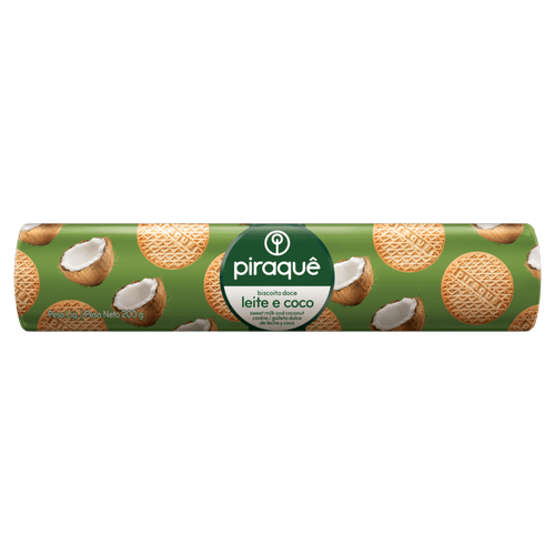 Biscoito Piraquê Leite e Coco 200 g