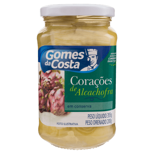 Corações de Alcachofra Gomes da Costa Vidro 355 g