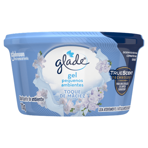 Odorizador de Ambiente em Gel Toque de Maciez Glade Pote 70g