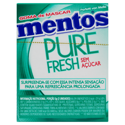 Goma de Mascar Mentos Pure Wintergren 10,5g