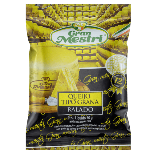 Queijo Grana Ralado Maturado Gran Mestri Pacote 50g