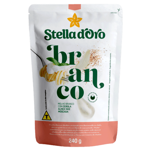 Molho Branco com Cebola, Alho e Noz-Moscada Stella D'oro Sachê 240g