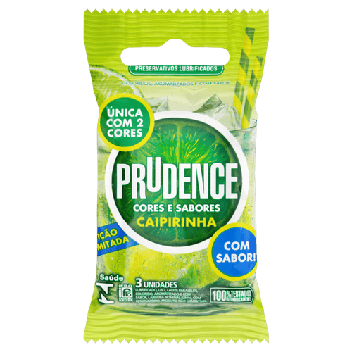 PRESERV PRUDENCE 3UN CORES/SABORES CAIPIRINHA