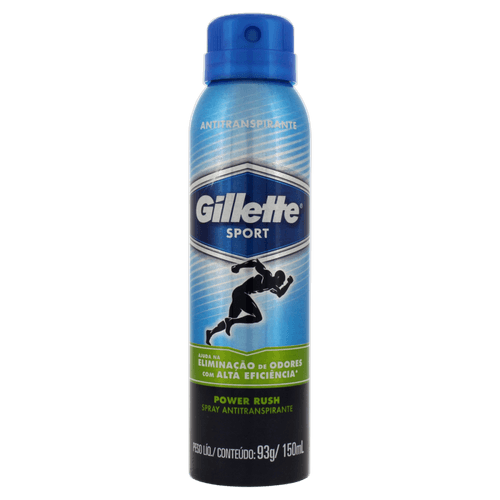 Antitranspirante Spray Sport Power Rush Gillette 150ml