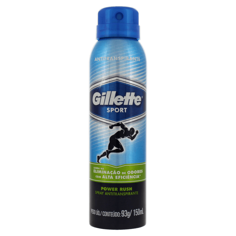 Antitranspirante-Sport-Power-Rush-Gillette-150ml-Spray