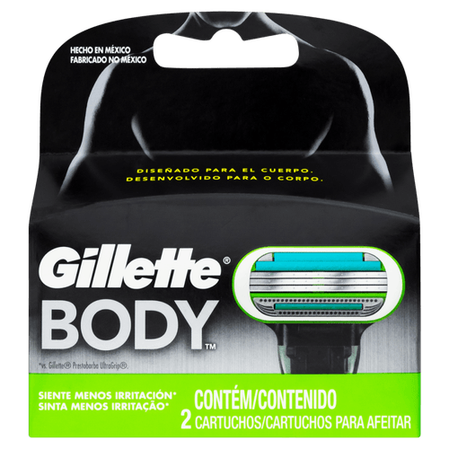 Carga Gillette Body com 2 unidades