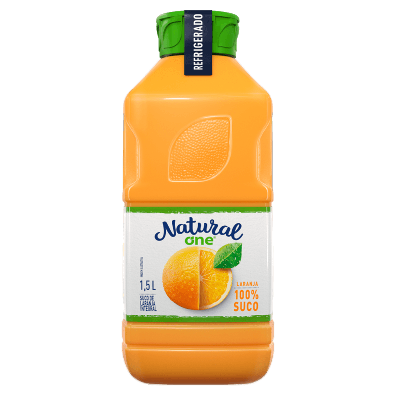 Suco-Integral-Laranja-sem-Adicao-de-Acucar-Natural-One-Refrigerado-Garrafa-15l