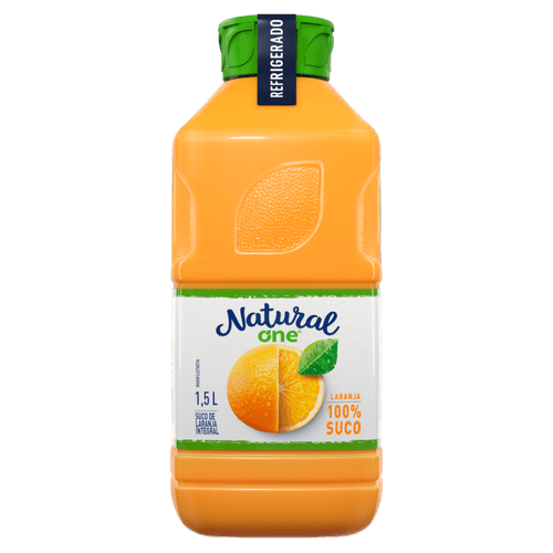 Suco Integral Laranja sem Adição de Açúcar Natural One Refrigerado Garrafa 1,5l