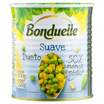 Ervilha-e-Milho-Verde-em-Conserva-Dueto-Suave-Bonduelle-Lata-Peso-Liquido-300g-Peso-Drenado-200g