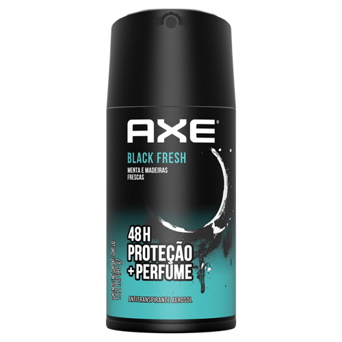 Antitranspirante Aerossol Menta e Madeiras Frescas Axe Black Fresh 152ml