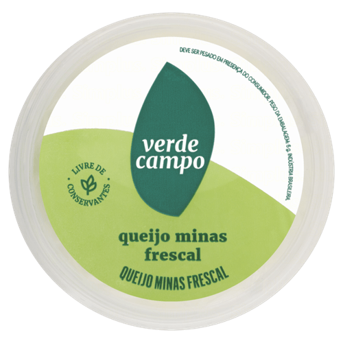 Queijo Minas Frescal Verde Campo 500g