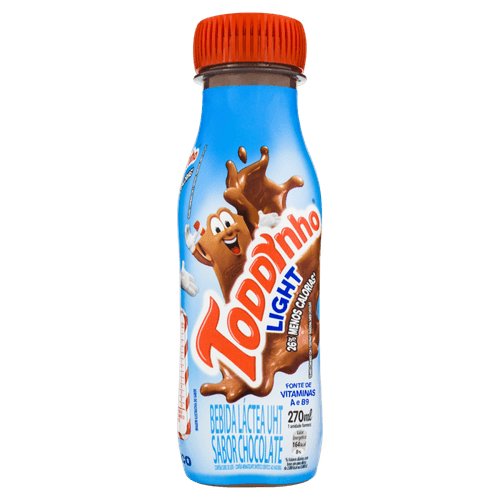 Bebida Láctea Uht Chocolate Light Toddynho Frasco 270ml