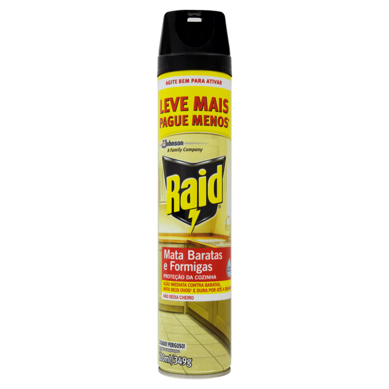 Inseticida-Aerossol-Mata-Baratas-e-Formigas-Base-Agua-Raid-Frasco-420ml-Spray-Leve-Mais-Pague-Menos