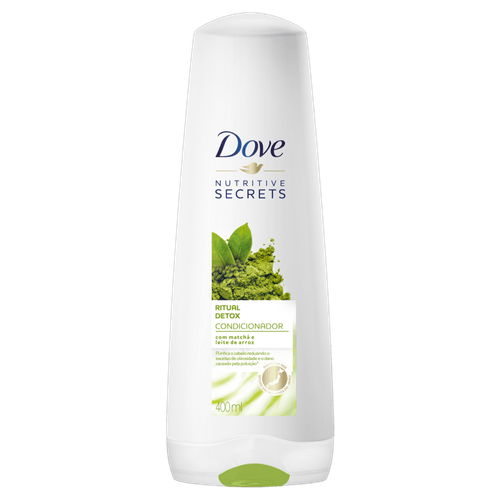 Condicionador com Matchá e Leite de Arroz Dove Nutritive Secrets Ritual Detox Frasco 400ml