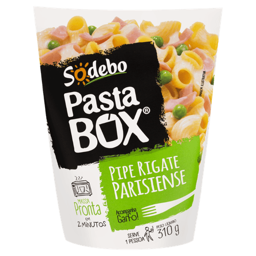 Massa Pronta Sodebo Pasta Box Parisiense Caixa 310 g