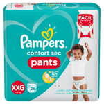 Fralda-Descartavel-Infantil-Pants-Pampers-Confort-Sec-XXG---de-13kg-Pacote-26-Unidades