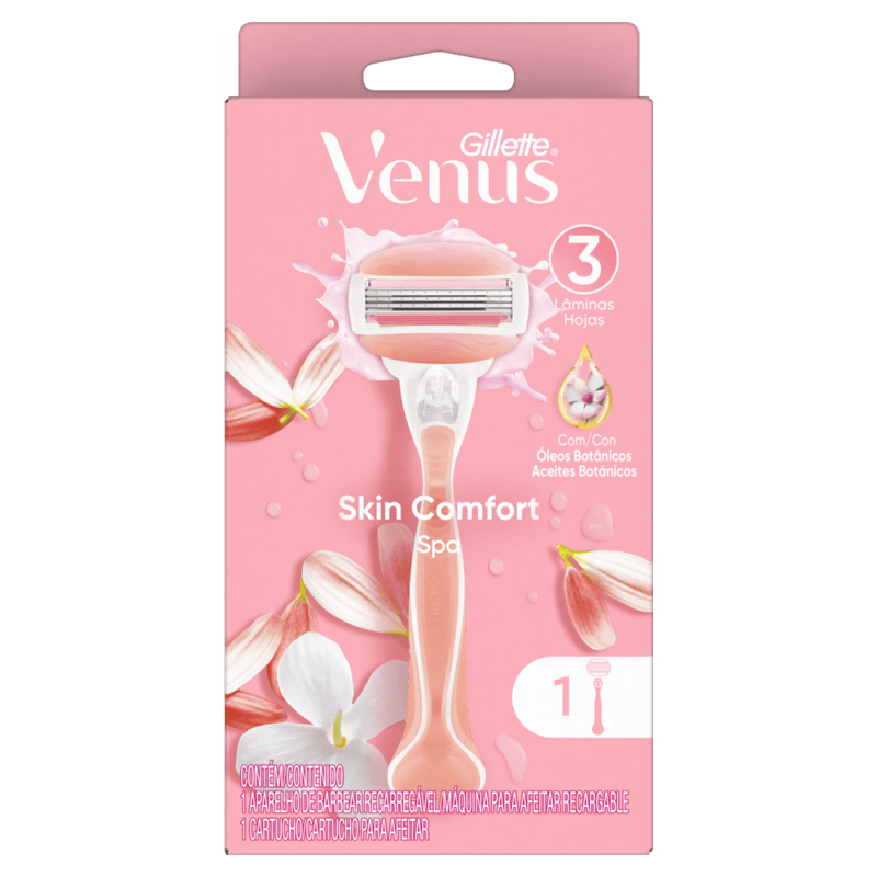 Aparelho-Recarregavel-e-Carga-para-Depilar-com-Oleos-Botanicos-Gillette-Venus-Skin-Comfort-Spa