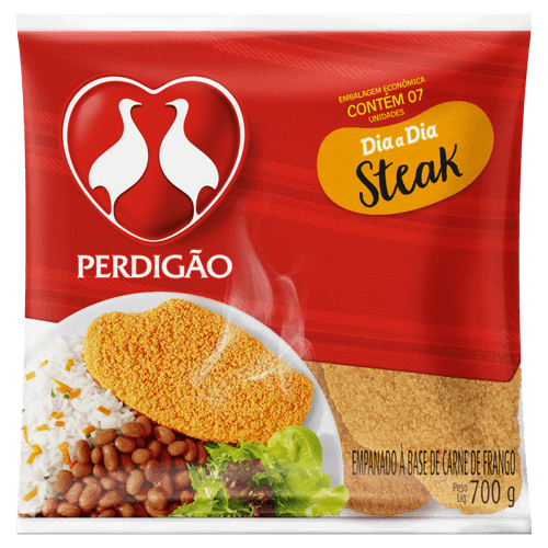 Steak de Frango Perdigão 700g com 7 Unidades