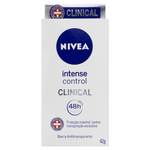 Desodorante Stick Nivea Clinical Feminino Intense Control 42g