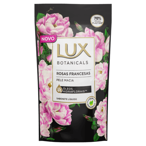 Sabonete Líquido Rosas Francesas Lux Botanicals Sachê 200ml Refil