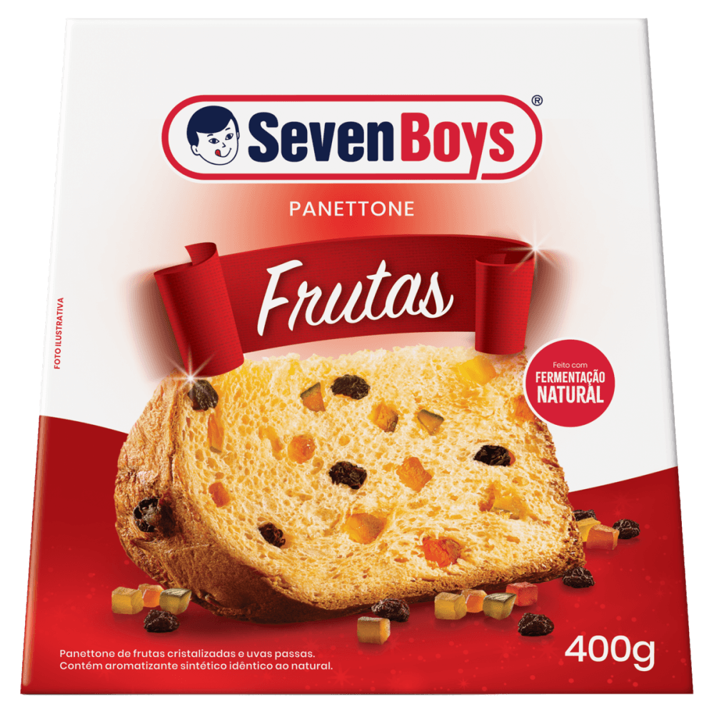 Panettone Seven Boys Frutas Caixeta com 400g