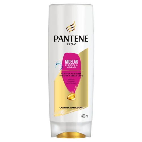 Condicionador Micelas, Vitamina E e Pro-Vitaminas Pantene Pro-V Micelar Purifica & Hidrata Frasco 400ml