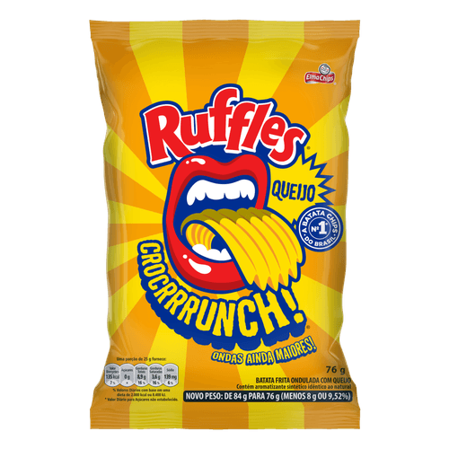 Batata Ruffles Queijo 90g