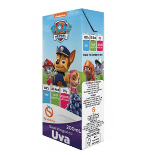 Suco de Uva Patrulha Canina 200ml