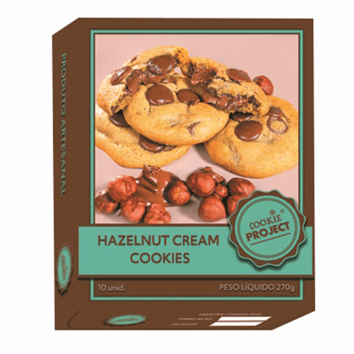 Biscoito Cookie Project Hazelnut Cream 250g