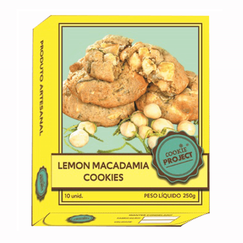 Biscoito Cookie Project Lemon Macadamia 250g