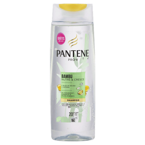 Shampoo Pantene Pro-V Bambu Nutre & Cresce Frasco 200ml Grátis 25ml