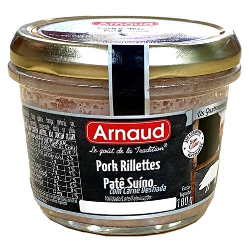 Pate Suino Arnaud Carne Desfiada Pote 180g