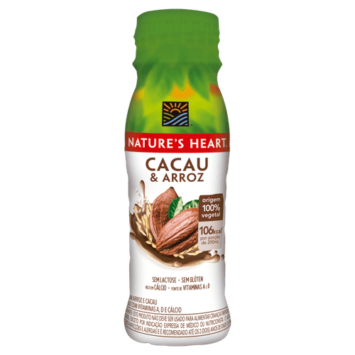 Bebida à Base de Arroz e Cacau Nature's Heart  200ml