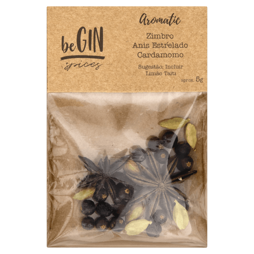 Preparo para Drinks Be Gin Zimbro, Anis Estrelado e Cardamomo 40g