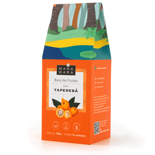 Bala Mastigável Manawara Frutas Taperebá 108g