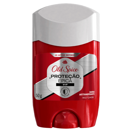 Antitranspirante em Barra Vip Old Spice Proteção Épica 50g