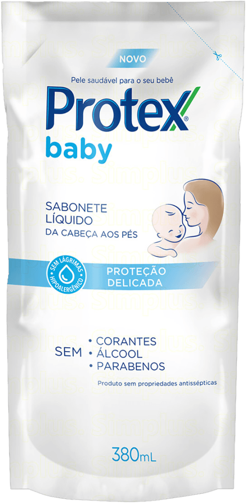 Sabonete Líquido da Cabeça aos Pés Protex Baby Proteção Delicada Sachê 380ml