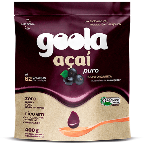 Polpa de Açaí Orgânico Goola 400g