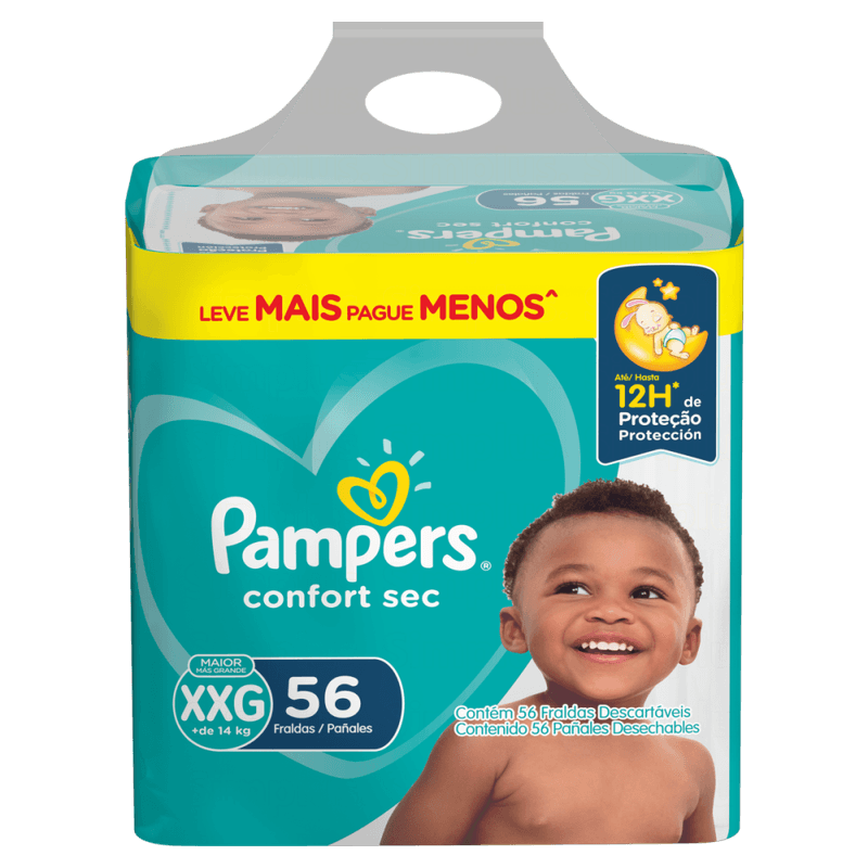 Fralda-Descartavel-Infantil-Pampers-Confort-Sec-XXG---de-14kg-Pacote-56-Unidades-Leve-Mais-Pague-Menos