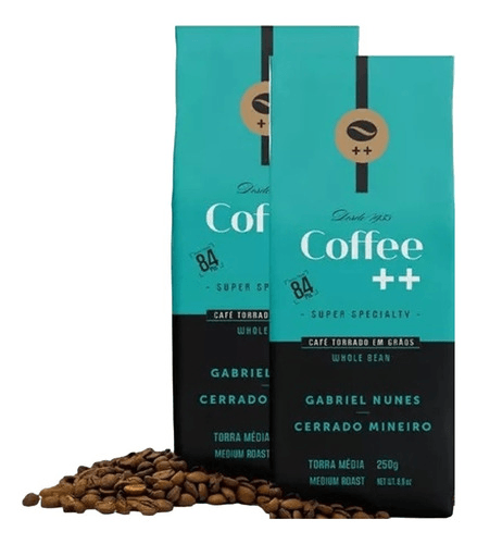 Café Especial Gabriel Nunes Grãos Torrados Coffe++ 250g