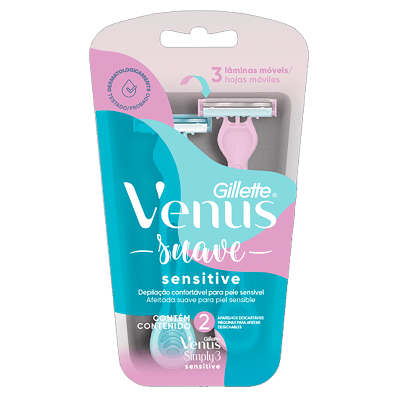 Aparelho-Descartavel-para-Depilar-Gillette-Venus-Simply3-Suave-Sensitive-2-Unidades