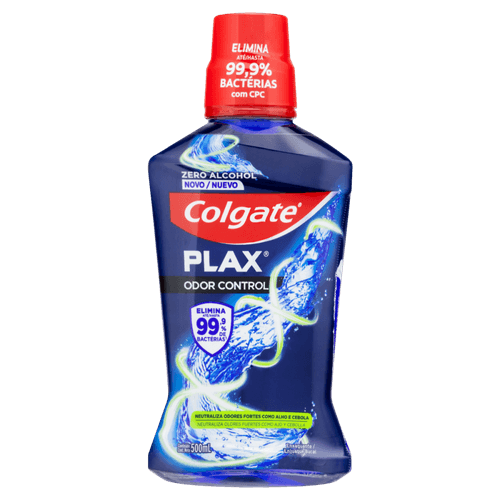 Enxaguante Bucal Zero Álcool Colgate Plax Odor Control Frasco 500ml