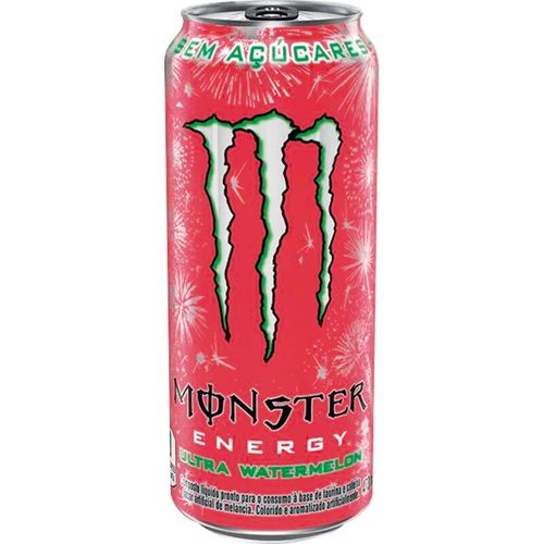 Bebida Energética MONSTER Ultra Watermelon Sem Açúcar 473ml