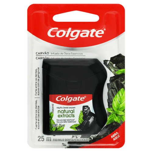 Fio Denta Carvão Colgate Natural Extracts 25m