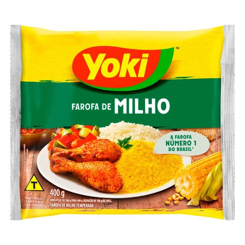 Farofa de Milho Temperada Yoki Pacote 400g