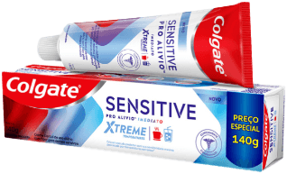 Creme Dental com Flúor Xtreme Temperatures Colgate Sensitive Pro-Alívio Imediato Caixa 140g Preço Especial