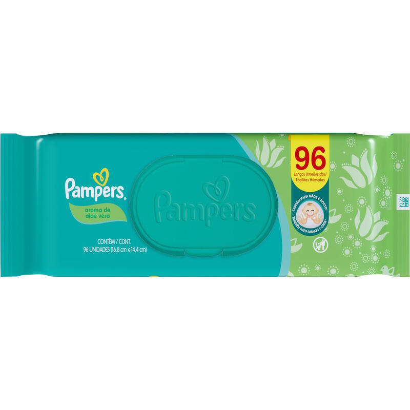 Lenco-Umedecido-Infantil-Aloe-Vera-Pampers-Pacote-96-Unidades